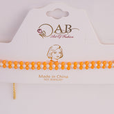 Women Choker Yellow Design